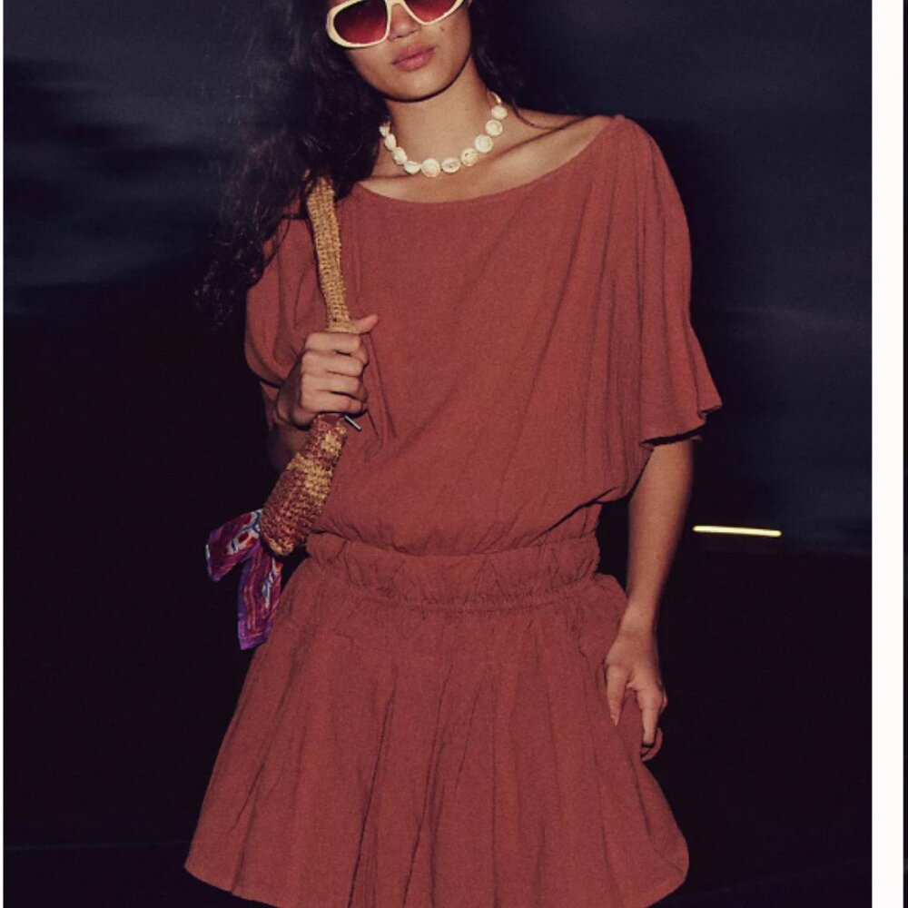 Free People NWT Sutton Mini Dress, M - Picture 2 of 8